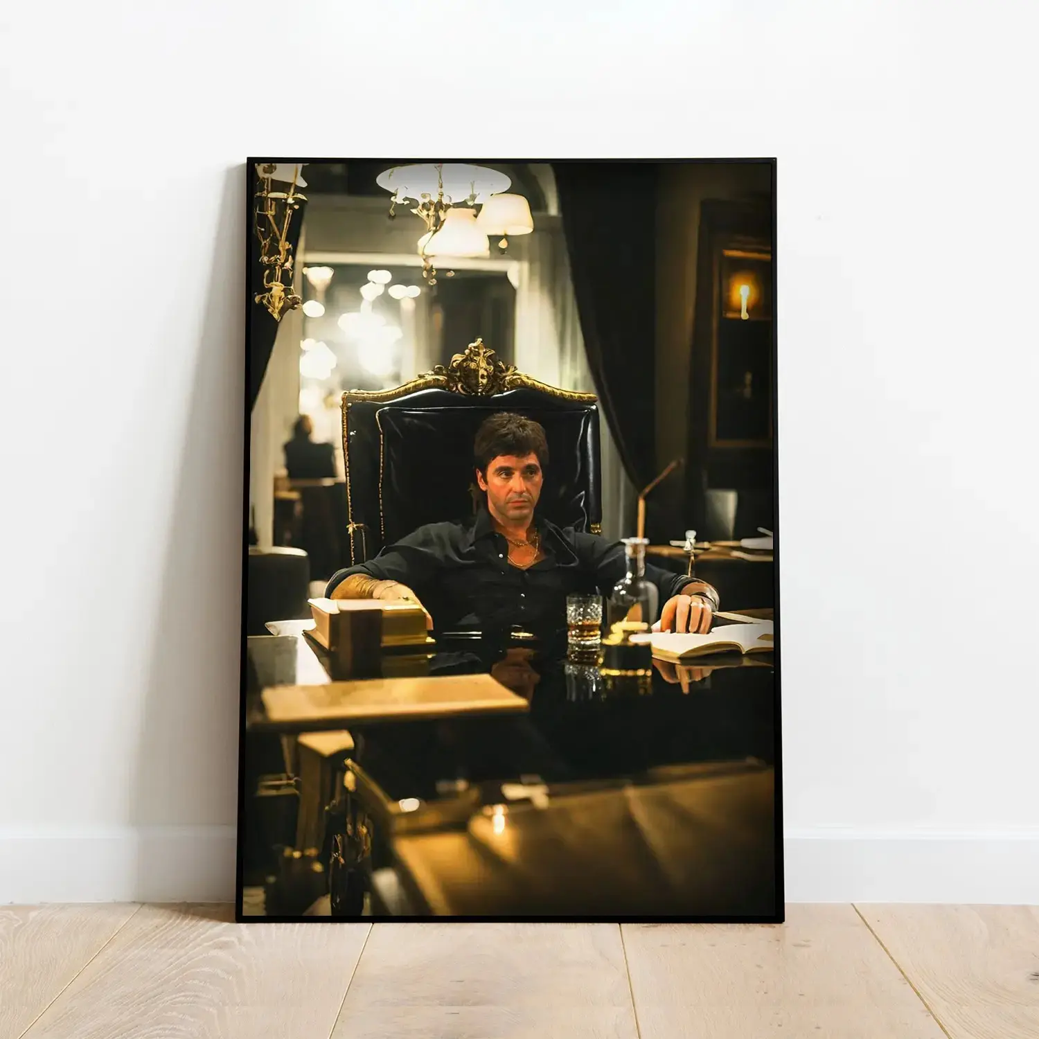 Scarface Movie Scene Print - Artistic Cinema Poster, Home Decor Wall Art for Room Decoration
