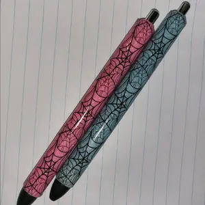 Spider Web Glow Glitter Pens
