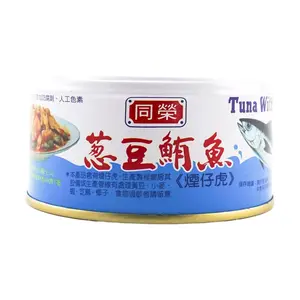 TONGYENG Taiwan Canned Tuna with Scallion and Mackerel, Ready-to-Eat, 185g - Savory Seafood Snack