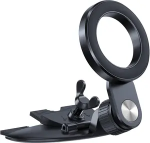 for Magsafe CD Phone Holder for Car [17 Strong Magnets] Magnetic CD Player Phone Mount, Hollow Socket CD Slot Phone Mount for iPhone 17 16 15 14 13 12 Series Pop Grip Ring Holder Magsafe Case