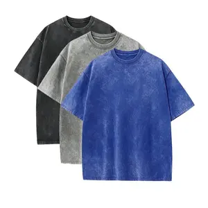 3 Pack Vintage Acid Wash Oversized Tees | Heavyweight Cotton Baggy Casual Gym
