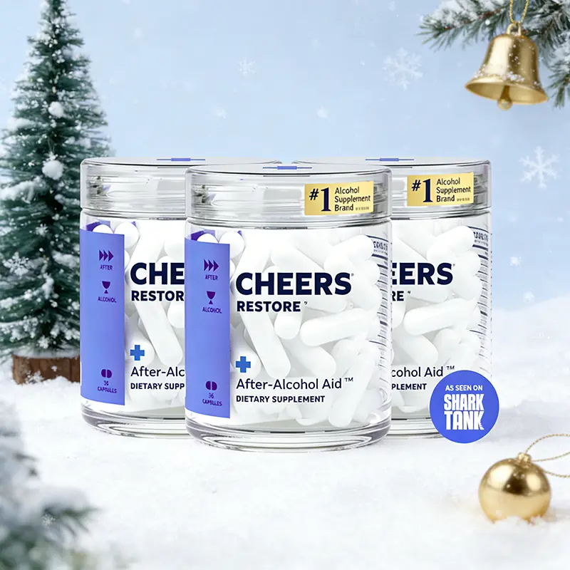 Cheers Restore | Supplement with DHM + L-Cysteine | 12 Doses | 36 ct