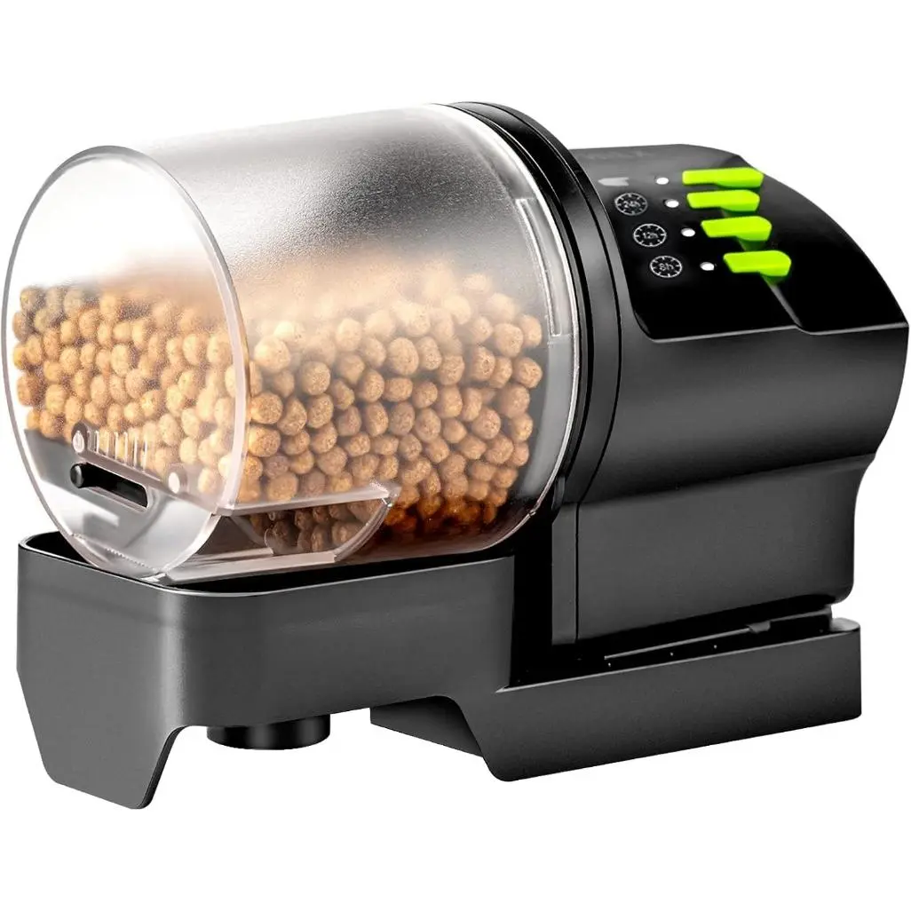 Automatic Fish Feeder Food Dispenser Vacation Fish Feeder Powered by Battery and USB for Fish Tank Aquarium and Turtle Tank