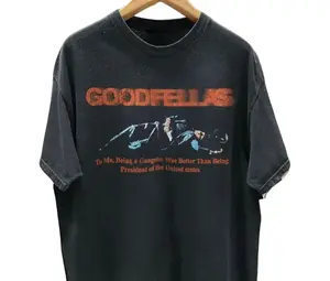 90s Goodfellas T-Shirt Oversized Aesthetic Boho Graphic Tshirt Tee Top Womenswear Streetwear Summer