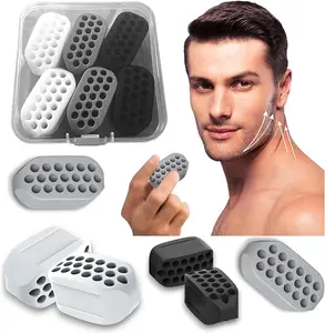 6PCS Jaw Exerciser for Men & Women • 3 Resistance Levels Jawline Trainer • Face & Neck Shaper for Beginners, Intermediate & Advanced • Jaw Strengthener Tool for Defined Jawline, Muscle Training & Stress Relief