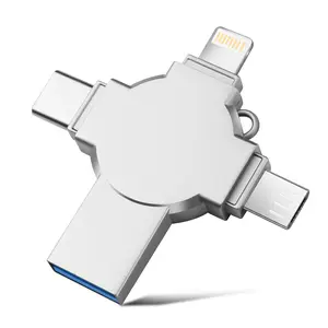 1TB USB Flash Drive for Phone Photo Stick External Storage 4-In-1 USB Memory Stick, Easy Backup Save Photos Videos, Thumb Drive for Smartphone Tablet Android USB C Computer