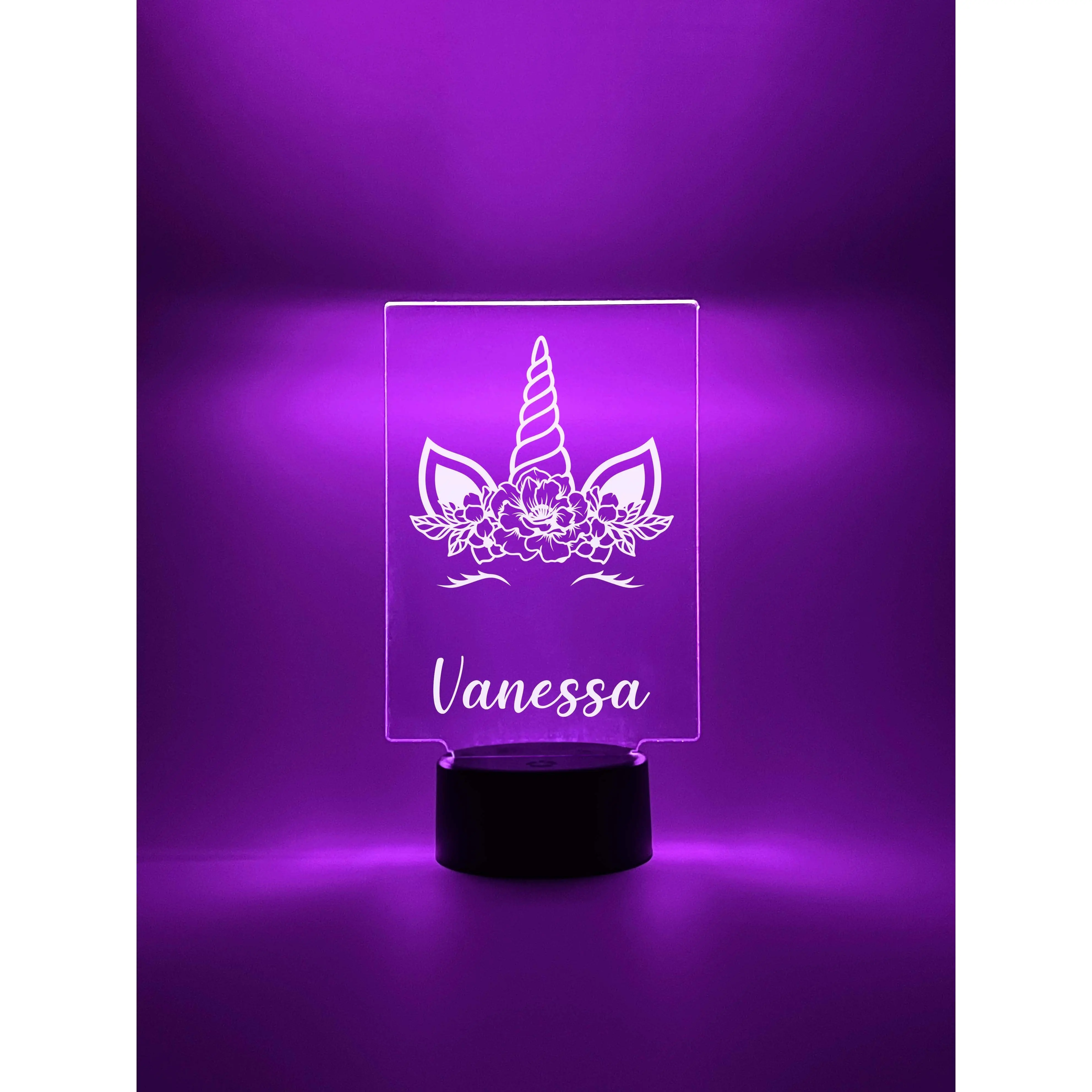 Custom Unicorn Design Night Light Up Table LED Lamp
