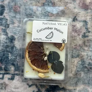Natural Vela's Cucumber Melon Soy Wax Melts