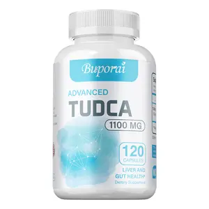 Buporai TUDCA Dietary Capsules 120 capsules, 1100 mg, support liver and gut health.