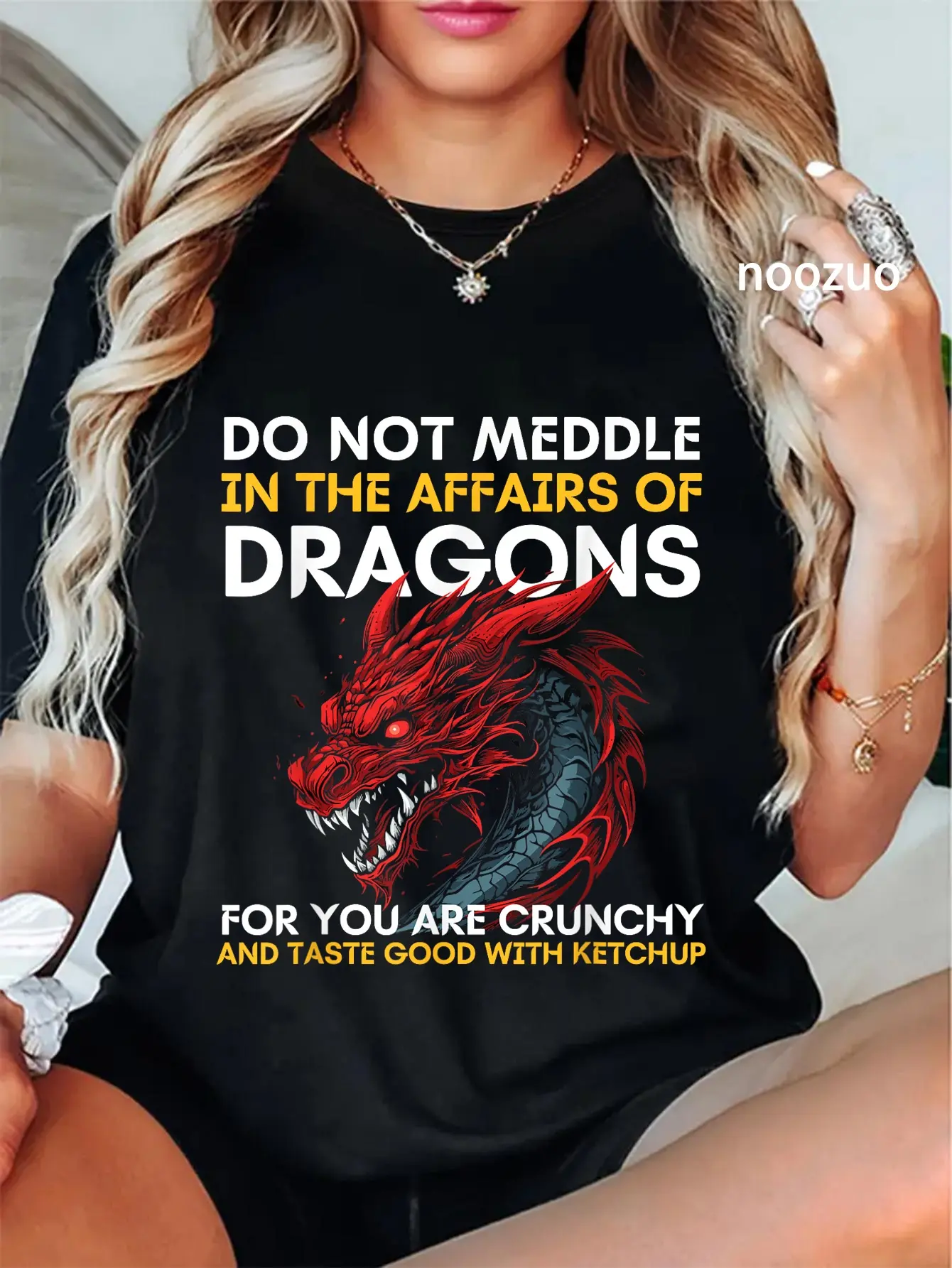 100% Cotton Do Not Meddle In The Affairs Of Dragons For You Are Crunchy T-Shirt