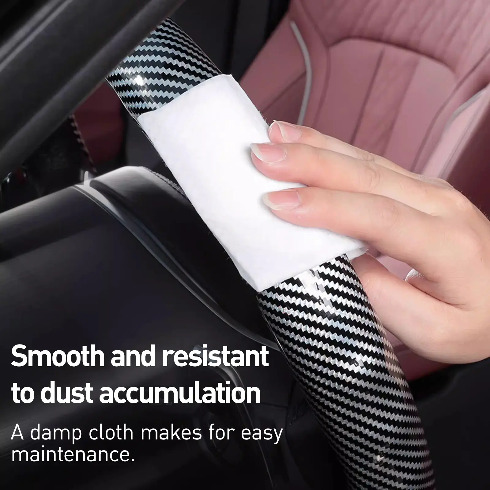 Car Steering Wheel Cover, Non slip Design Steering Wheel Protector, Universal Car Steering Wheel Cover for 15 Inch, Decor Gadgets, Car Accessories, Men Gifts, Car Essentials, Vehicle, for Racing anti slip sport all season use Car Steering Wheel Cover, Non slip Design Steering Wheel Protector, Universal Car Steering Wheel Cover for 15 Inch, Decor Gadgets, Car Accessories, Men Gifts, Car Essentials, Vehicle, for Racing anti slip sport all season use