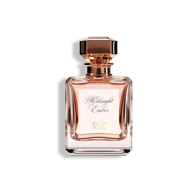 Marion Veil Midnight Ember - Bold Mysterious Scent with Smoky Vanilla Saffron & Dark Cedar Notes for Moonlight Enthusiasts