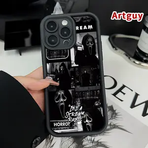 Scream Essence Advanced fashion gift Case for iPhone 17 Air 16 15 14 Pro Max 16E 13 12 11 XR XS Plus Shockproof Non Slip Military-Grade Protection Silicone Cover