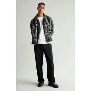 Pacsun Men's Black Straight Drawstring Trousers