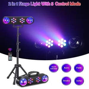 2-in-1 RGB Party Light with 5 Modes – Sound Activated DJ Stage Lamp + Remote for Home & Club”Sound Activated RGB DJ Party Light – 5 Mode Remote Control Disco Lamp for Home & Party”