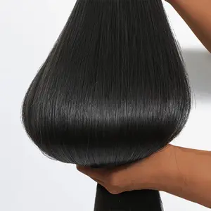 Blaqq Genesis - RAW Premium Straight Bundles 100% Virgin Cuticle-Aligned 14-30" Tangle-Free Minimal Shedding Heat & Dye Friendly Unprocessed #1B Black