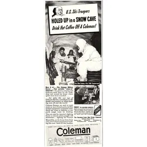 The Coleman Lamp and Stove Company Lamps Lanterns Wichita KS 1943 WWII Ad SV1-6