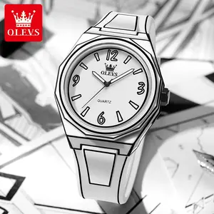 Olevs Swiss-Certified Men’s Quartz Watch, Cartoon Style Casual Student Watch, Waterproof Luminous Digital Wristwatch