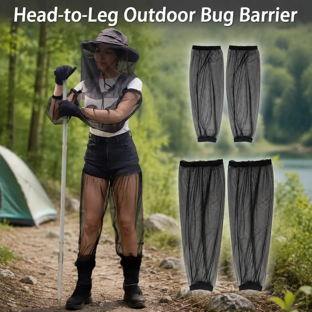 3 Pcs Mosquito Repellent Suit Lightweight Mesh Anti Bug Cover for Camping Hiking Fishing 3 Pcs Mosquito Repellent Suit Lightweight Mesh Anti Bug Cover for Camping Hiking Fishing