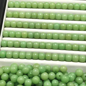 [NEW] K58-9*10mm Light Grape Green Barrel Bodhi|for Bracelet & Jewelry DIY making