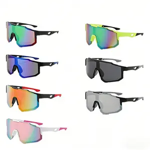 Vintage Blinged Sports Sunglasses 7PCS Unisex Windproof Sun Visor Euro-American Colorful Frame with Crystal Accents UV400 Lenses for Sports & Fashion
