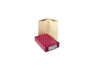 Smead 37215 Heavyweight Folders, Two Fasteners, End Tab, Legal, 14 Point Manila, 50/Box