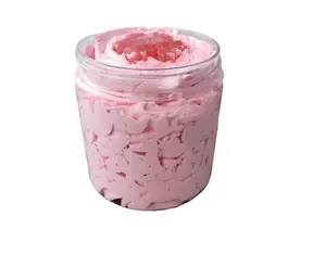 Snowflake Magic: Strawberry Snowcake 8 oz Whipped Soap for Luxurious Clean & Heavenly Scented Winter Pampering Body Care Body Wash