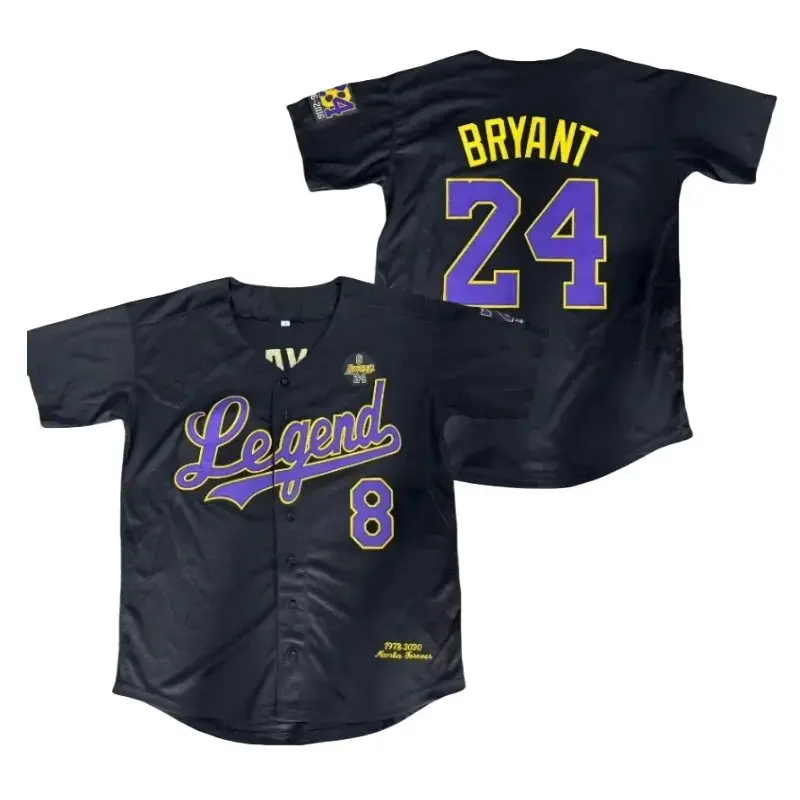 Men's Letter & Figure Baseball Jersey, Casual Loose Short Sleeve V Neck Baseball Top for Fall & Winter, Men's Sportswear for Training & Competition