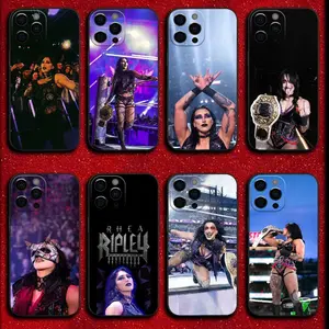 Wrestler Rhea R-Ripley Phone Case For iPhone 17,16,15,14,13,12,11,Pro,XS,Max,XR,Plus,Mini Soft Black Cover