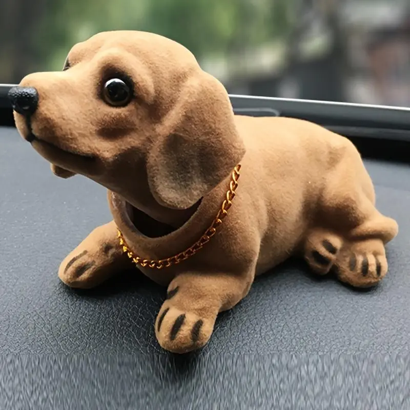 2026 Cute Shaking Head Dog Bobblehead | Adorable Spotted Puppy Car Dashboard Decor, Desktop & Home Figurine, Stress Relief Gift for Pet Lovers