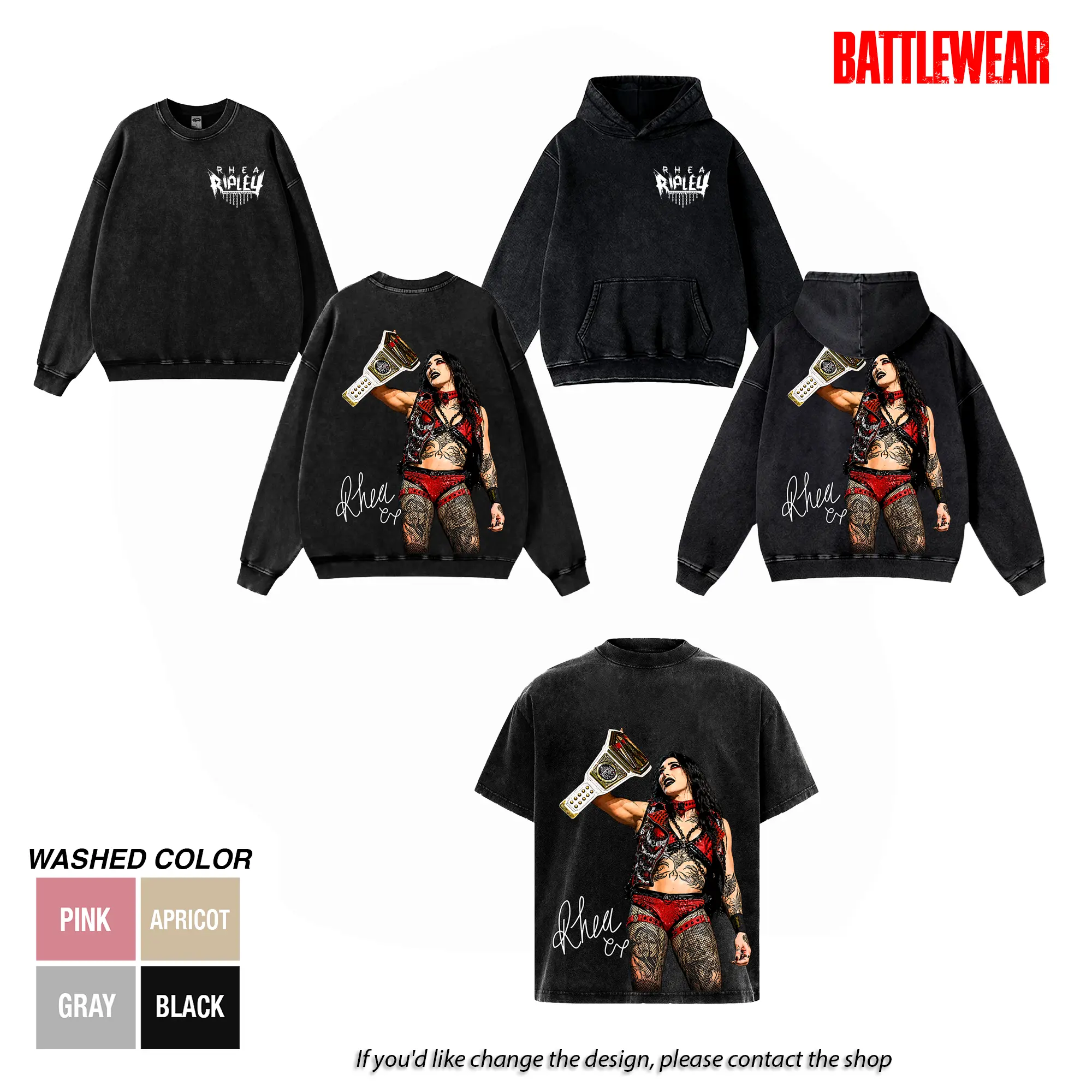 Rhea Ripley Clash In Italy 2026 Washed T-Shirt & Hoodie, Mami WWE Women's World Champion Graphic Tee, Vintage Wrestling Fan Shirt, Heavy Cotton Unisex WWE Tee