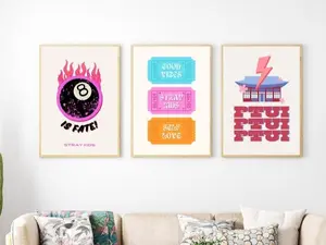 Stray Kids 8 Is Fate Poster, SKZ Fan Art Print OT8, Kpop Decor, Magic 8 Ball Room, Decor