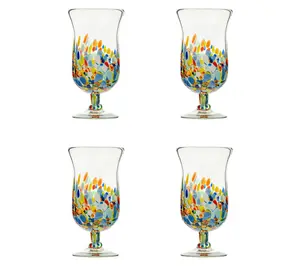 10 Strawberry Street Pueblo Mexican Glassware, Hurricane