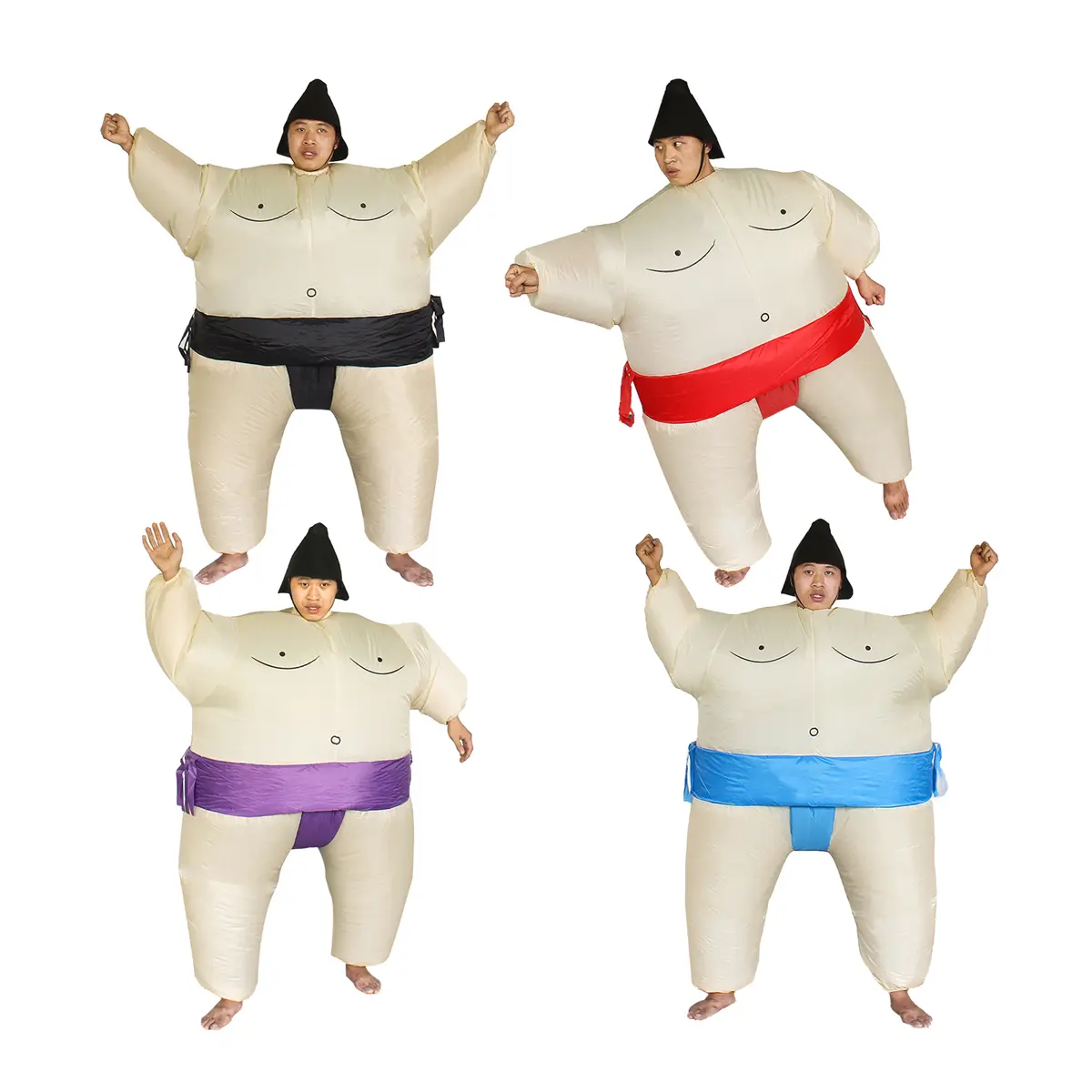 Sumo Wrestler Polyester Inflatable Costume Suit Without Batteries, Fits ...