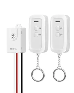12V  , DC 12V 20A Relay with 100FT Control Range,  RF Remote Control Switches for Lights, , Garage Door, , Fan