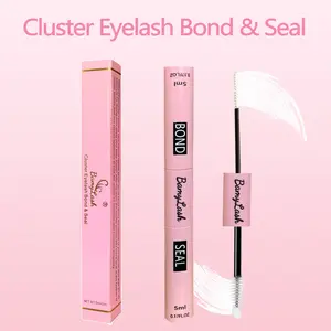 1PC Transparent Eyelash Glue and Sealer 2-In-1 DIY False Eyelash Extension Gel, Liquid Form, Non-Flammable,DIY Lash Extension Glue Tool for Eye Make Up DIY Eyelash Extensions