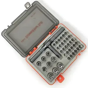 Ratchet Screwdriver Set Socket Cross Flat Multi-Functional Home Wrench Bit Kit Ergonomic T-Handle Design Multiple Specifications