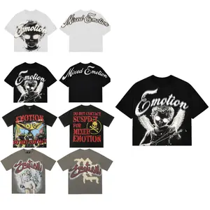 25SS Meichao Street Pure Cotton Hip Hop Hot Short Casual Diamond Short Sleeve T-Shirt