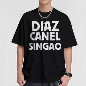 Graphic T - Shirt Featuring Diaz - Canel, Cuba Cotton Fabric Menswear Soft