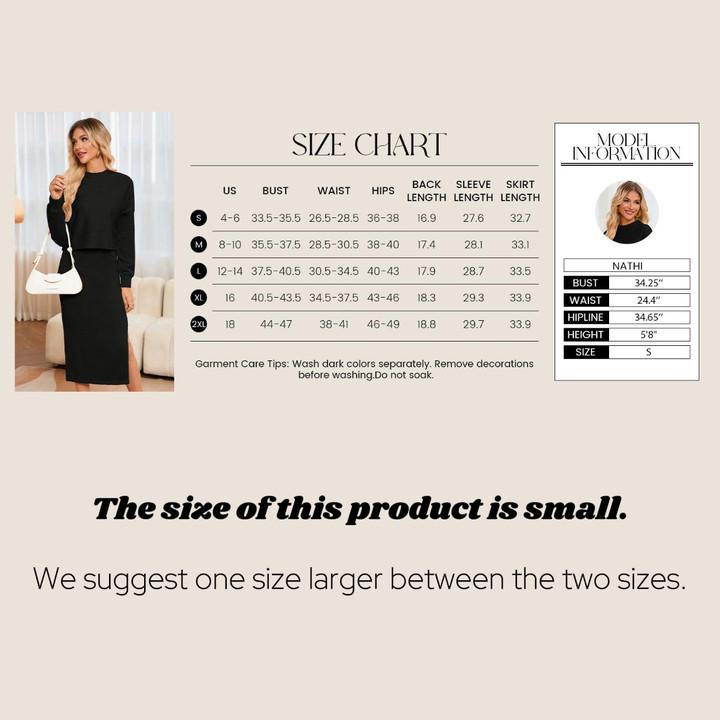 【Lightweight fabric】Grace Karin Women's Knitted Dress Pullover Two-Piece Long Sleeve Pullover Top Skirt Midi Skirt Bodycon 2-Piece Set Midi Dress Turtleneck Jumper Dress SpringStatements 【Lightweight fabric】Grace Karin Women's Knitted Dress Pullover Two-Piece Long Sleeve Pullover Top Skirt Midi Skirt Bodycon 2-Piece Set Midi Dress Turtleneck Jumper Dress SpringStatements