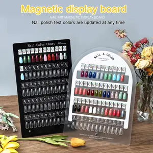 Magnetic Detachable Nail Color Display Board, Acrylic Gel Polish Swatch Palette, Nail Art Testing & Sampling Tool
