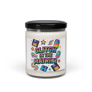 Glitch in the Matrix Candle | Scented Soy Candle, 9oz