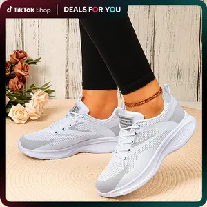 Women's Walking Shoes Mesh Breathable Running Shoes Lightweight Tennis Shoes Comfort Fashion Sneaker.6238