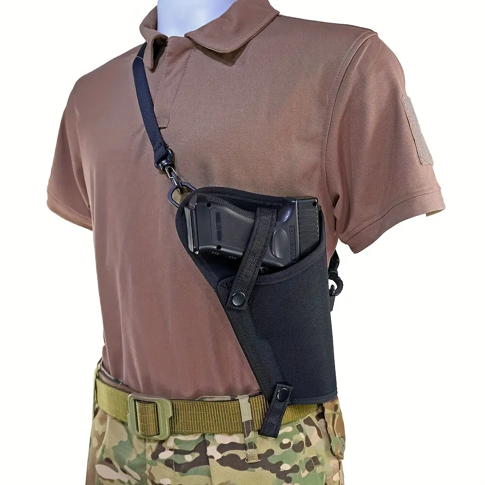 Right Hand Adjustable Crossbody Gun Holster Shoulder Bag, Sports & Outdoor Gym Accessory