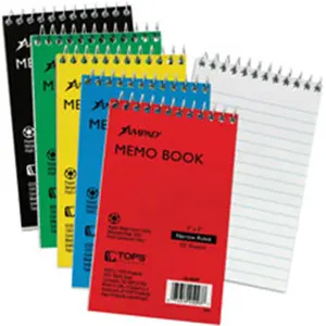 212 MAIN Ampad Memo Book, White, Compact, Legal Ruled, Wirebound Office Notebook for Computers & Office Equipment Supplies