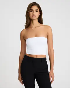 Express Body Contour High Compression Cropped Tube Top Express Body Contour High Compression Cropped Tube Top