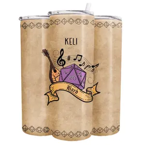 [AVITO] 20oz Personalized DND Tumbler, Dungeon Master Gifts, Gift for Dungeon Master, D20, Nerd Gifts, DND Classes, Dungeons & Dragons Bottle Drinkware Portable