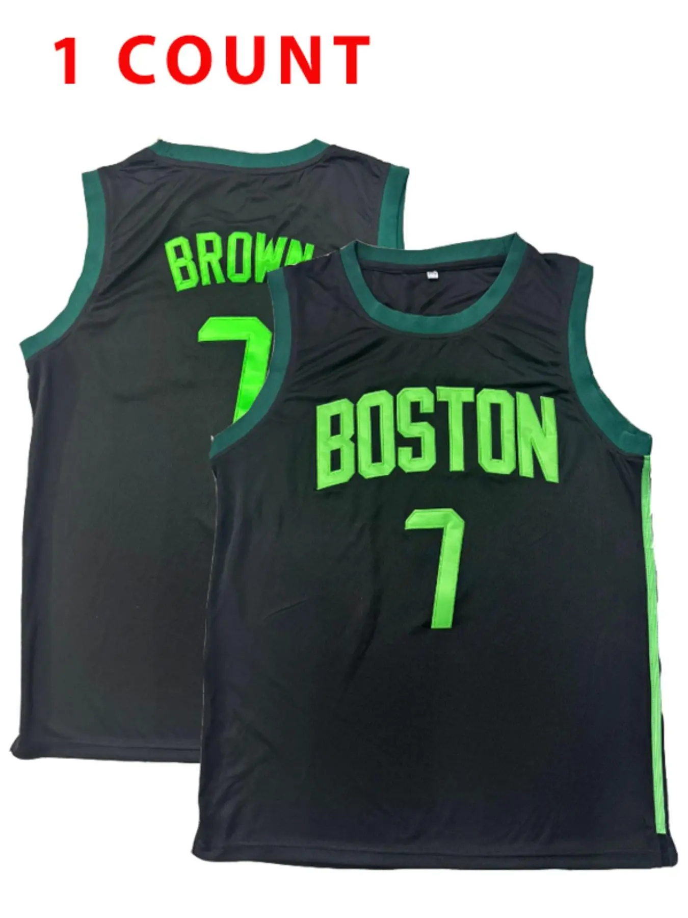 Men's Letter & Number 7 Embroidery Basketball Jersey, Sleeveless Jersey, Sports Style Jersey, Loose Casual Quick Drying Breathable Basketball Vest, Basketball Clothing for Men