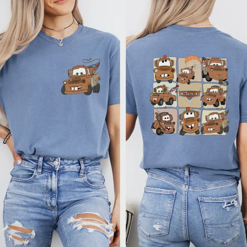 Mater Graphic T-Shirt, Tow Truck Cartoon Shirt