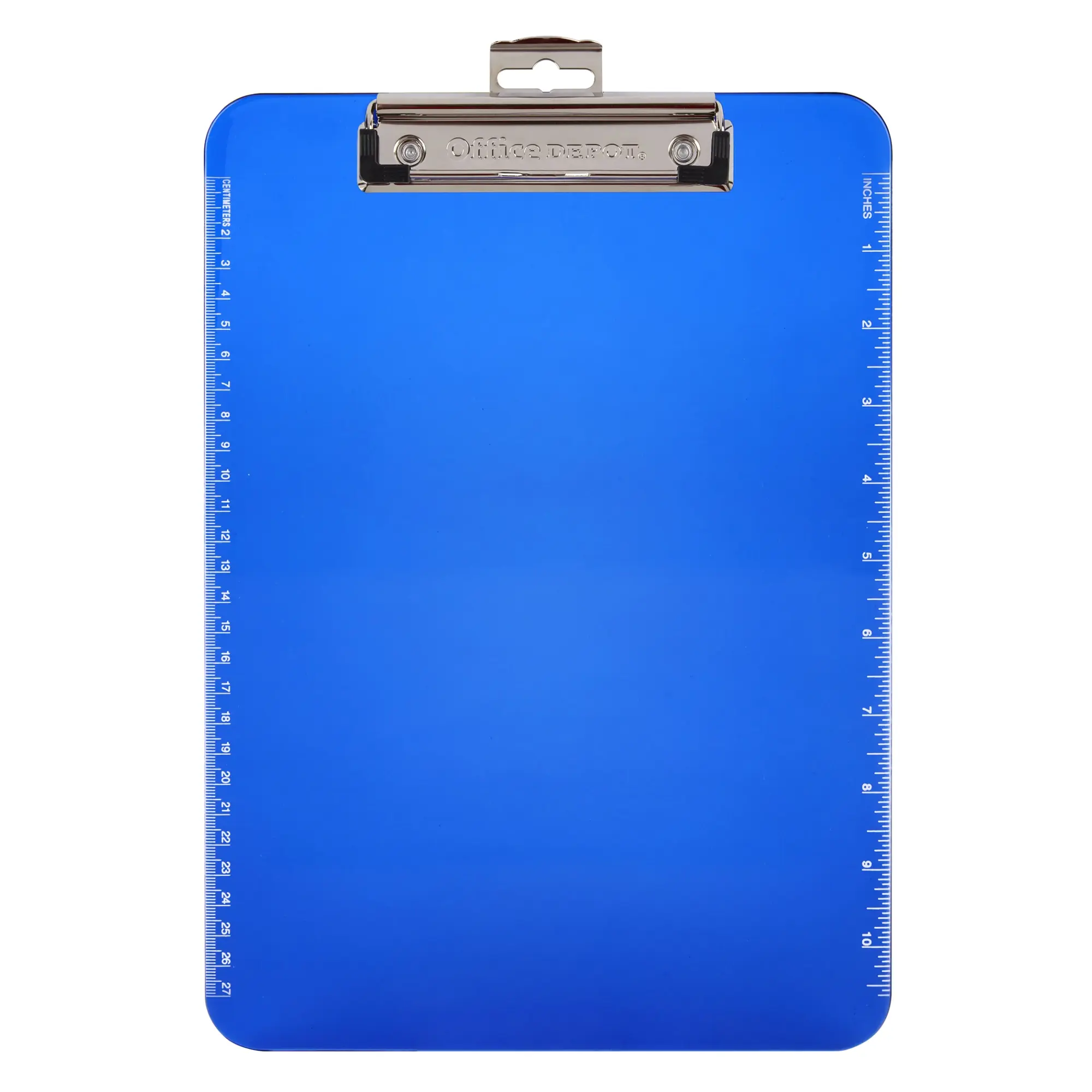 Office Depot® Brand Plastic Clipboard, 9" x 12-1/2", Blue